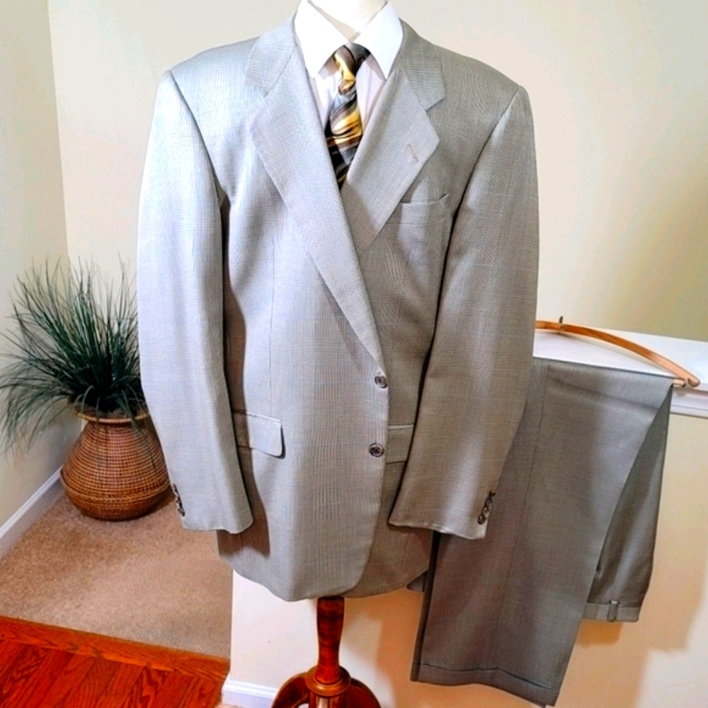 Hickey Freeman Windowpane Suit - Picture 6 of 10